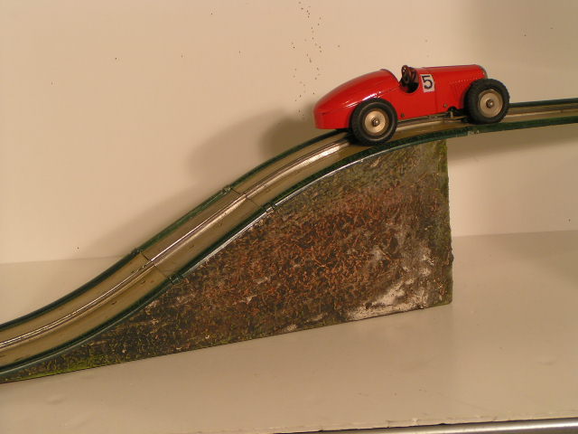 ALFA RAIL CAR GOING OVER THE BRIDGE