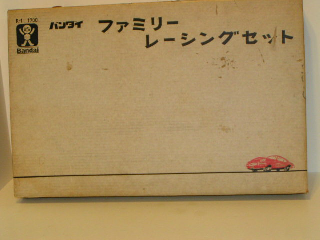 BOX FOR THE 1/43 SINGLE LANE SET WITH A JAGUAR XKE.RARE.THE BOX FOLDS OUT LIKE A BOOK & HAS THE LAYOUT IN IT.