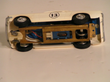 BOTTOM OF THE 1/32ND SCALE FORD MUSTANG FASTBACK.