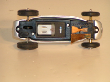 BOTTOM OF THE 1/32ND SCALE AUTO UNION D.#3 OF 13 MADE.A RAILCAR. RARE