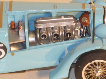 MOTOR DETAIL OF THE 1/32ND SCALE DELAHAYE