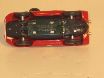 UNDERSIDE OF THE WOOD BODIED COOPER