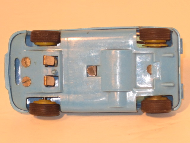 UNDERSIDE OF THE 1/43RD SCALE SOVIET SLOT CAR
