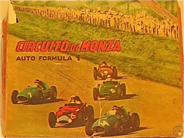  MOMZA SET WITH 2 FERRARI 555 SUPER SQUALO CARS MADE IN 1963 .RARE