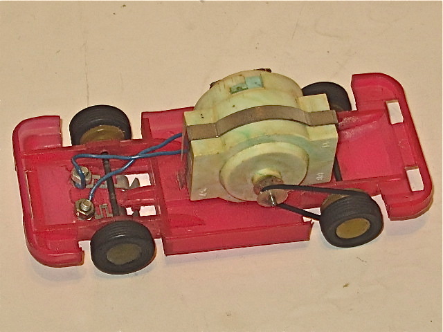 INSIDE THE 1/43RD SCALE LADA SHOWING THE BELT DRIVE . RARE