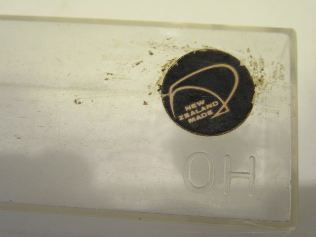 MADE IN NEW ZEALAND STICKER ON THE PLASTIC HO SCALE CAR CASE .