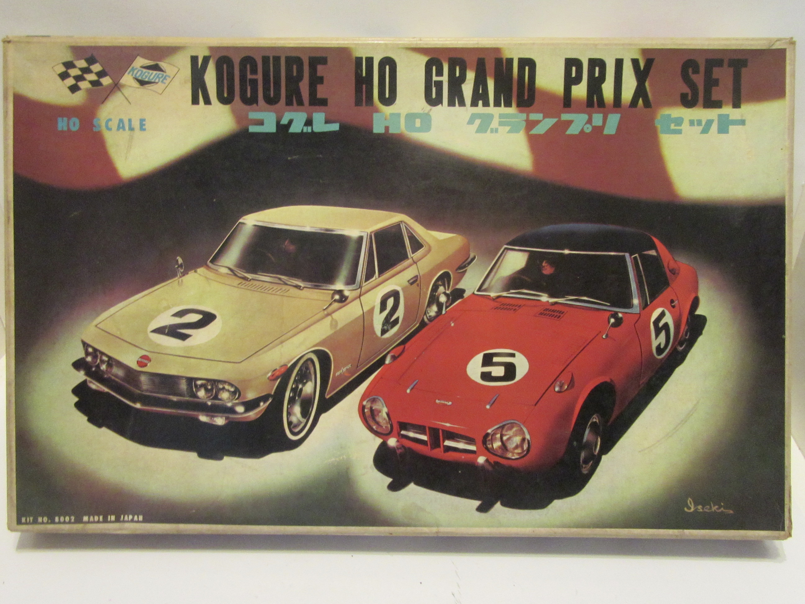 HO SCALE SET WITH NISSAN SILVIA & HONDA SM600 MADE IN 1966. RARE