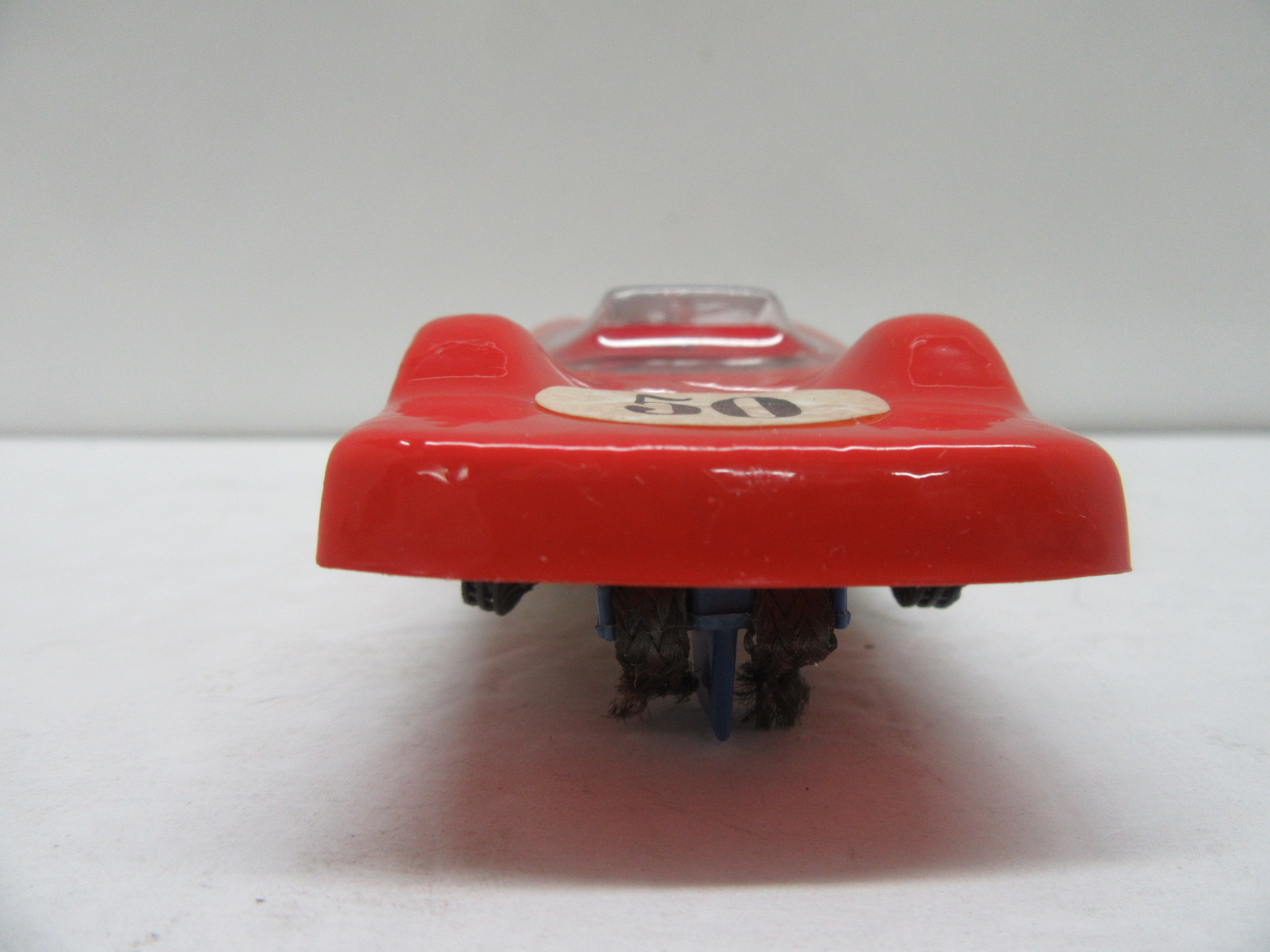 FRONT VIEW OF THE 1/36TH SCALE RED THINGIE. VERY RARE