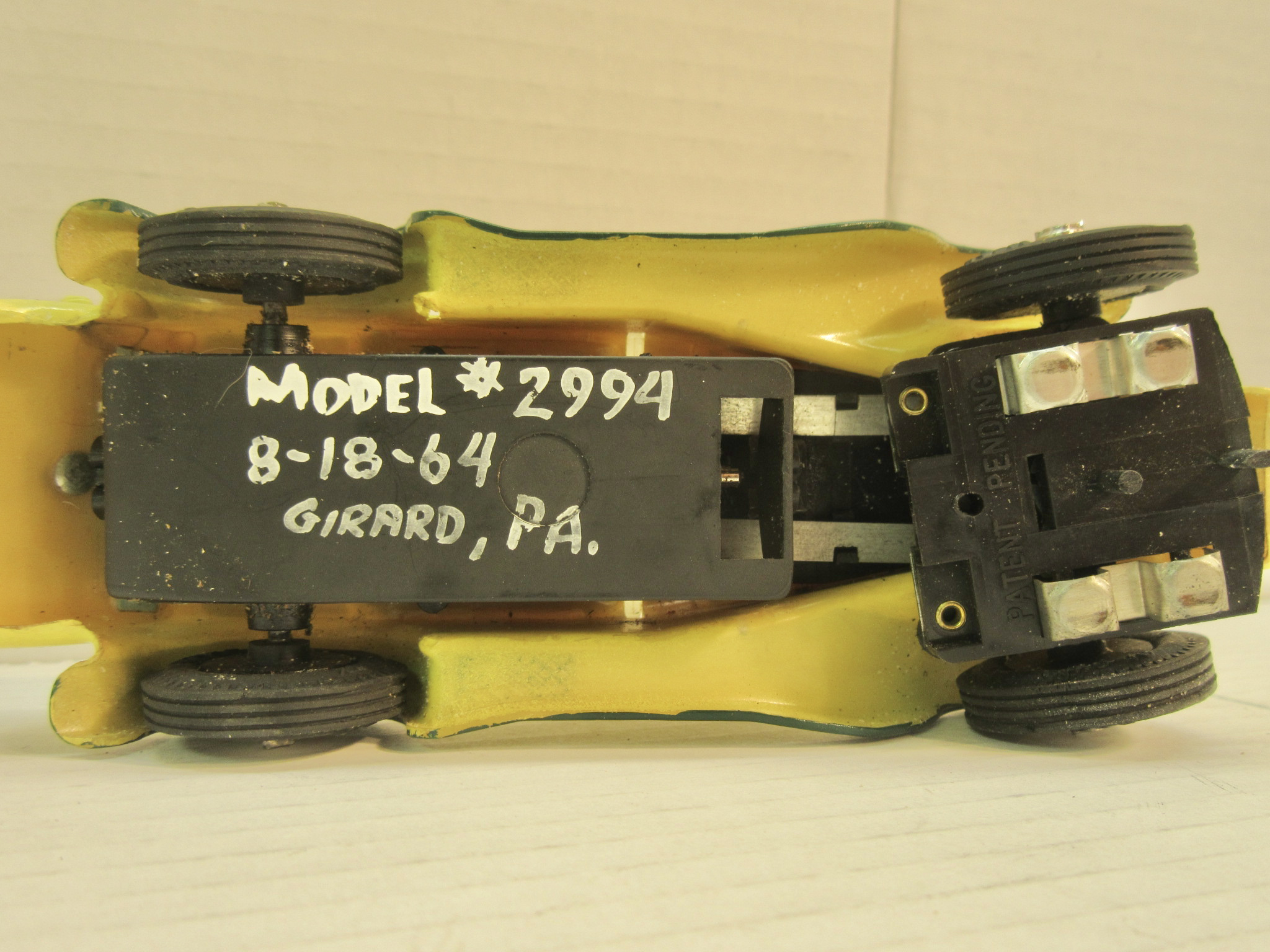 UNDERSIDE OF THE 1/30TH SCALE MGTD PROTOTYPE