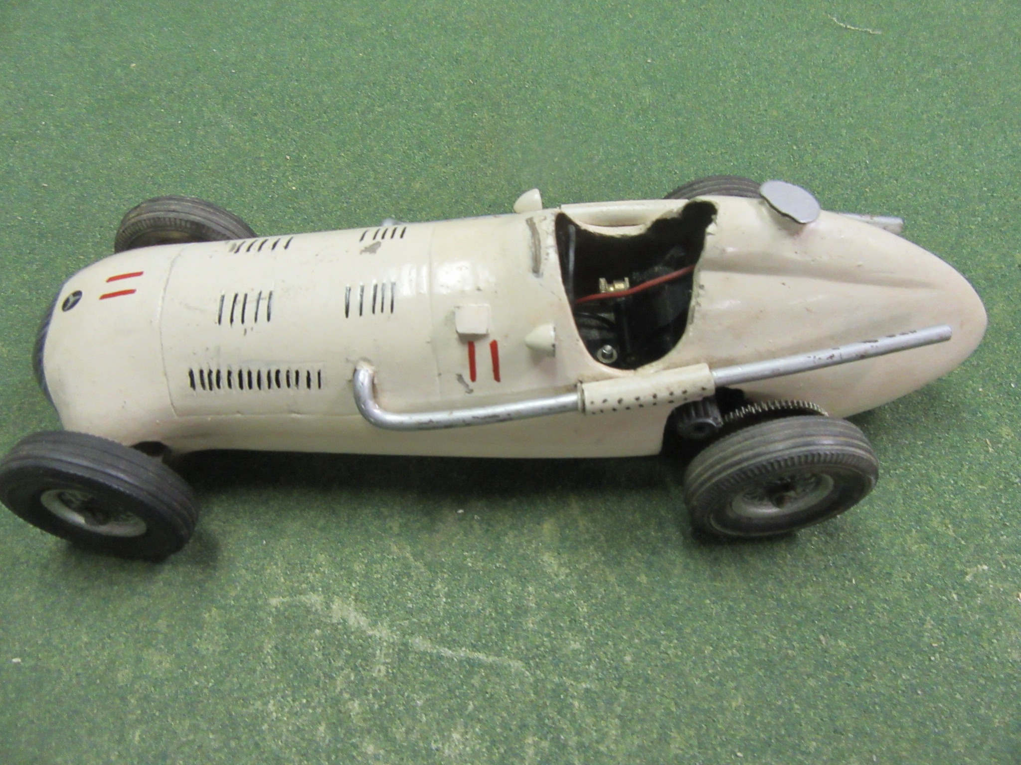 1/18TH SCALE WOOD BODY MERCEDES USING VIP PARTS & MOTOR MADE FOR CUSTOMIZING