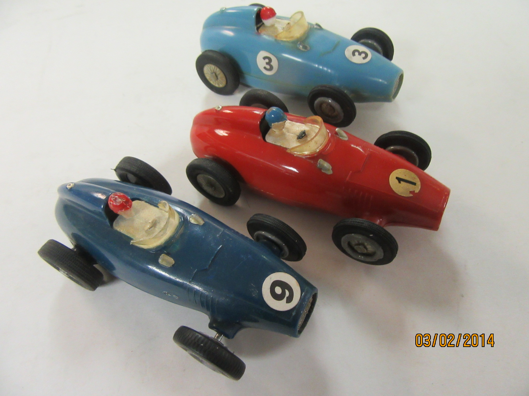 3 1/32ND SCALE FERRARI SUPERS WITH EHAUST PIPES. RARE