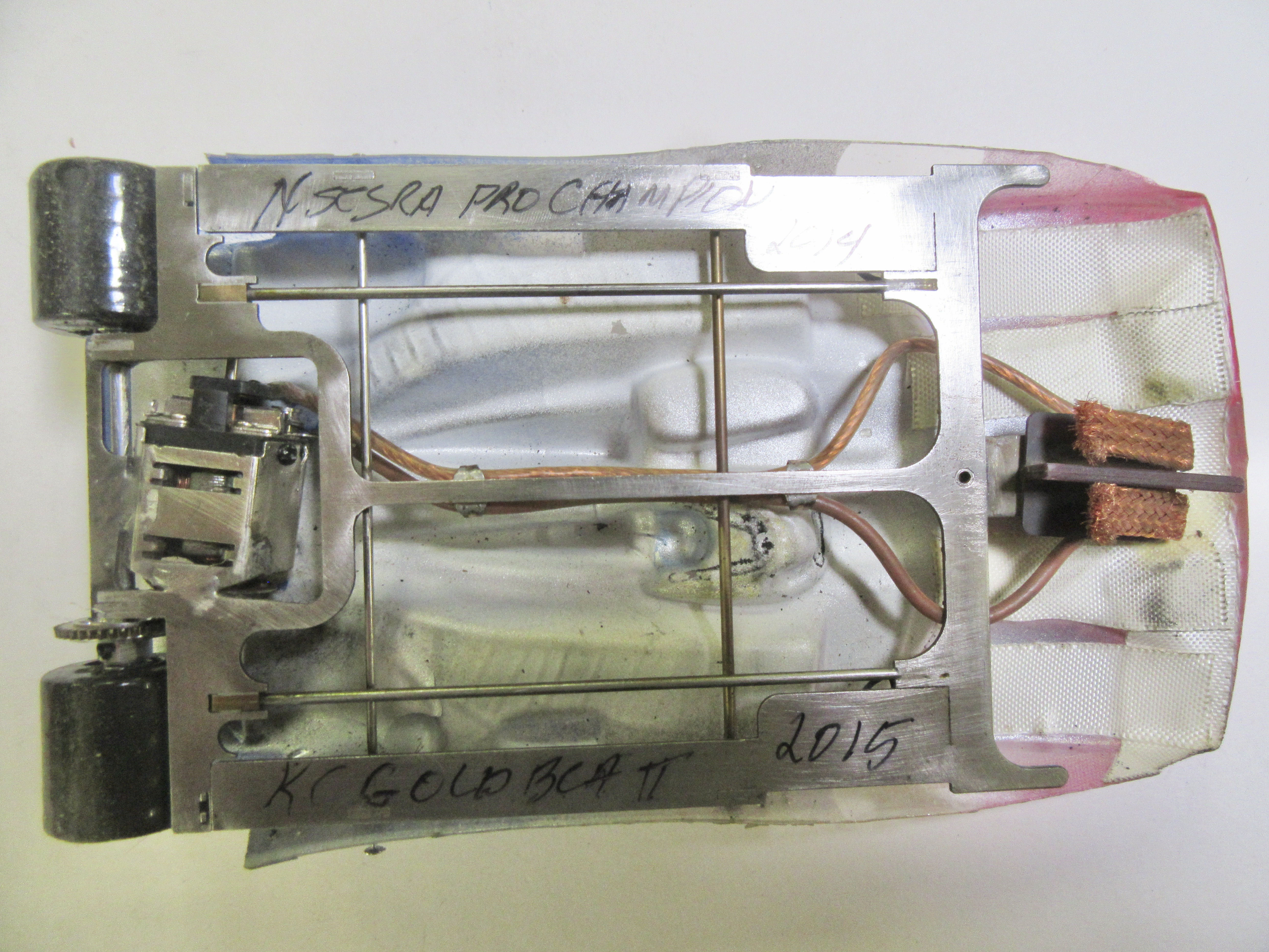 UNDERSIDE OFTHE NSCSRA CHAMPION RACED IN 2014-2015