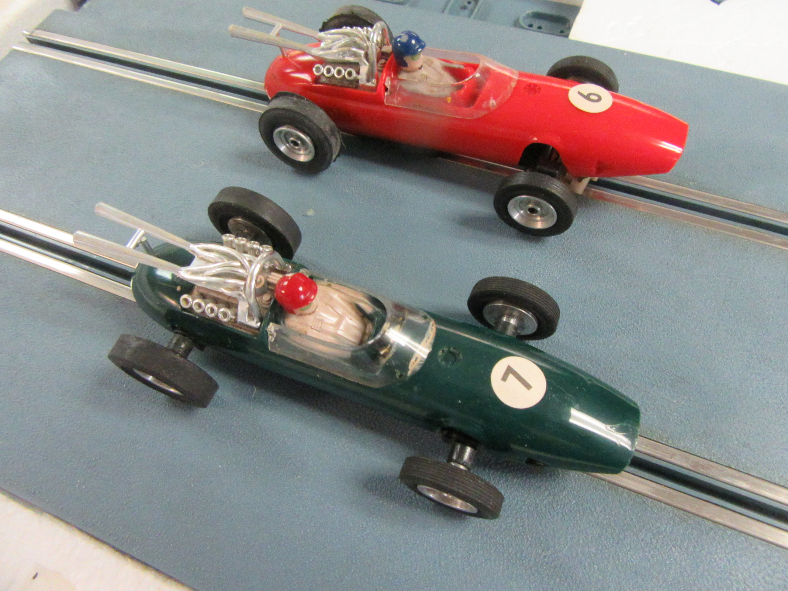 UNQUIE ELDON LOTUS 34 CARS IN RED & GREEN MADE ONLY FOR THE SWISS COMPANY KITTY.