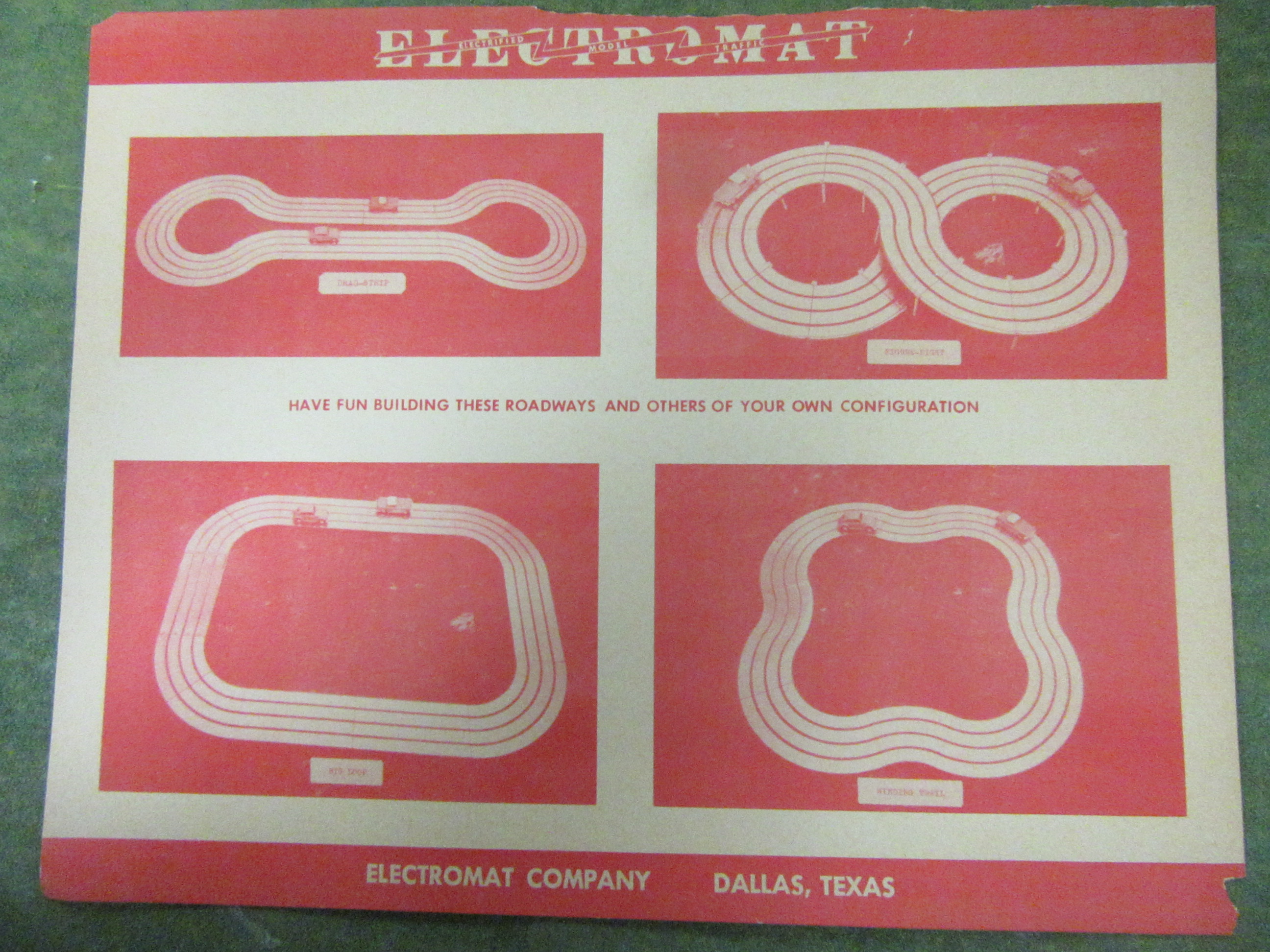 VARIOUS TRACK LAYOUTS.