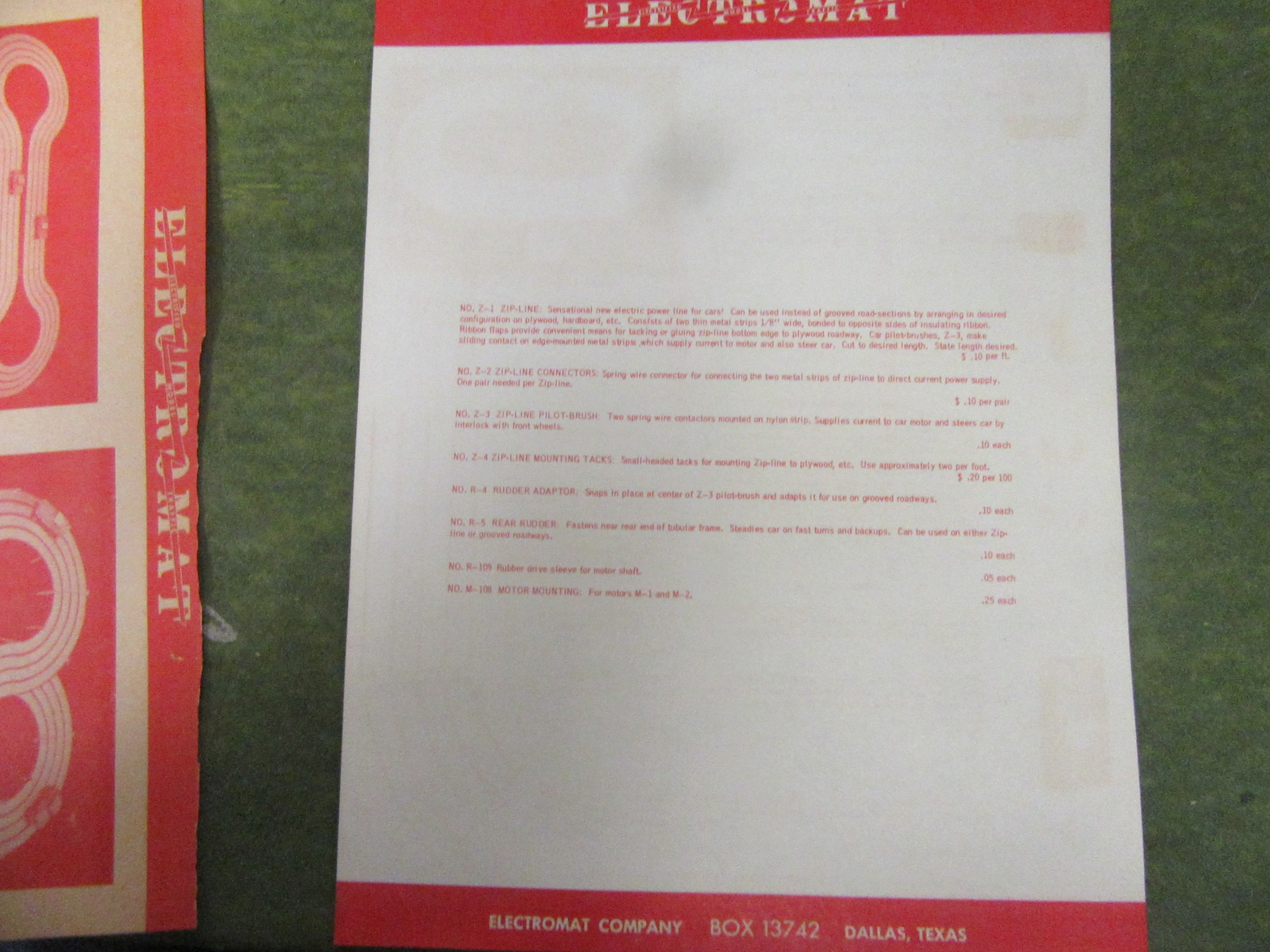 SALES LEAFLET.