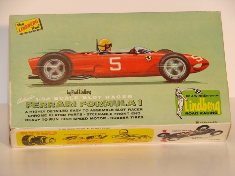 BOX TOP OF THE 1/32ND SCALE FERRARI 156 KIT