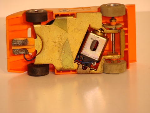 BOTTOM OF THE 1/32ND SCALE CAR