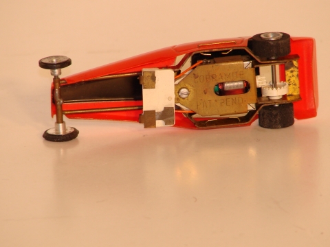 BOTTOM OF THE HO SCALE CUSTOM MAVERICK DRAGSTER