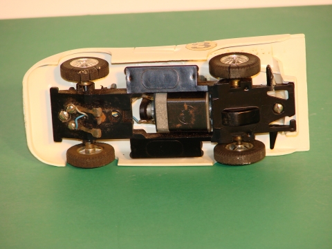 UNDERSIDE OF THE LATER DC MOTOR CARS