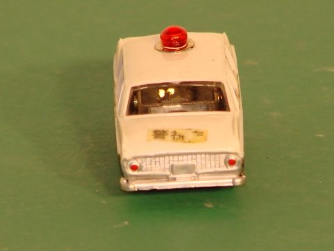 BACK OF THE HO SCALE TOYOPET POLICE CAR.