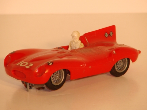 2ND 1/32ND SCALE JAGUAR D,1960, 3 1/2 VOLT MOTOR.1960. 