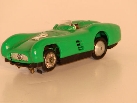3/4 VIEW OF THE 1/43RD SCALE MERCEDES SILVER ARROW, BODY BY NOREV. VERY RARE