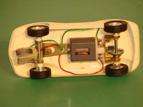 BOTTOM OF THE 1/32ND SCALE LOTUS SET CAR
