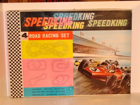 BOX TOP OF THE 1/43RD SCALE 4 LANE SET.