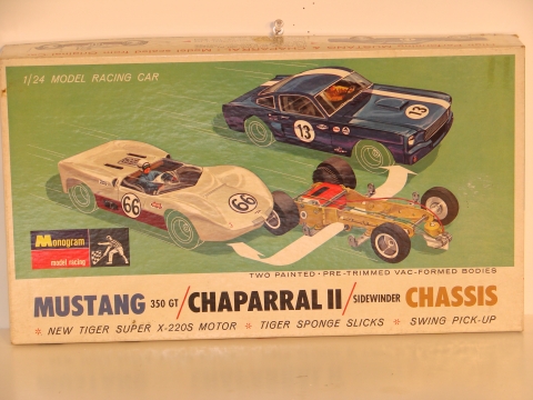 BOX TOP FOR THE VACUUM BODY 1/24TH SCALE CHAPARRAL 2C & MUSTANG FASTBACK KIT. MIB