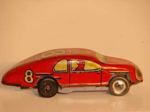 1/43RD SCALE TINPLATE BULLET RAILCAR MADE IN 1937, RARE