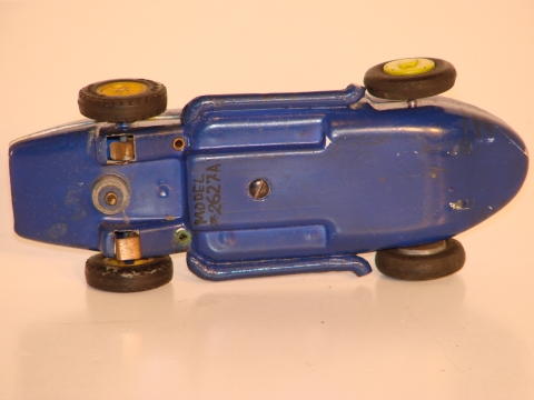 BOTTOM OF THE 1/30TH SCALE 1961 ? PROTOTYPE INDY.NEVER WENT INTO PRODUCTION.