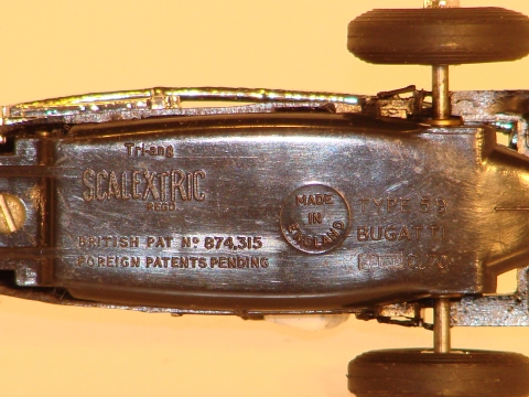 BOTTOM OF 1/32ND SCALE BUGATTI (DAVID LYTTETON)50 MADE.