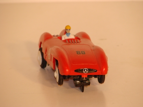 1/32ND SCALE SANWA MOTORIZED MERCEDES SILVER ARROW CONVERTED TO A SLOT CAR 